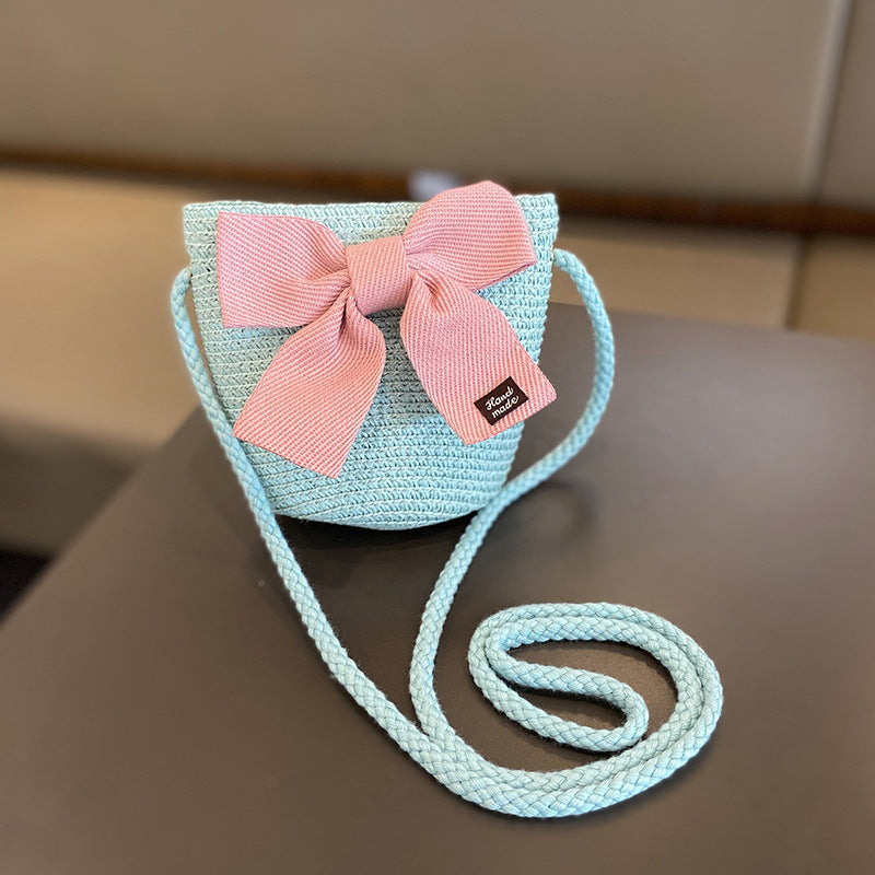 Girls Summer New Straw Hat Bag Set Limorista