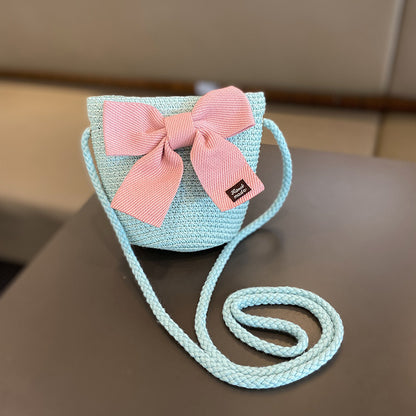 Girls Summer New Straw Hat Bag Set Limorista