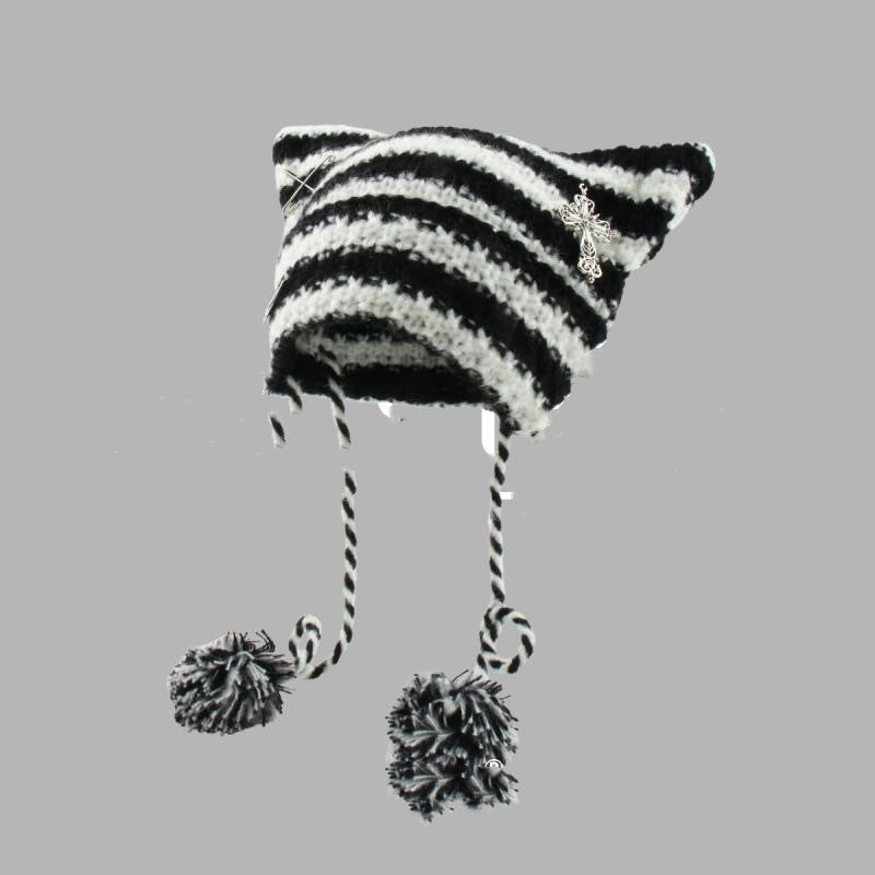 Korean Cute Thermal Head Cover Woolen Cap Limorista