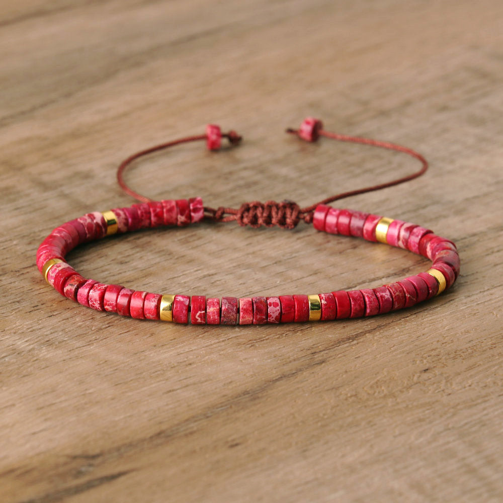 Spacer Beads Beaded Weave Bracelet Women&
