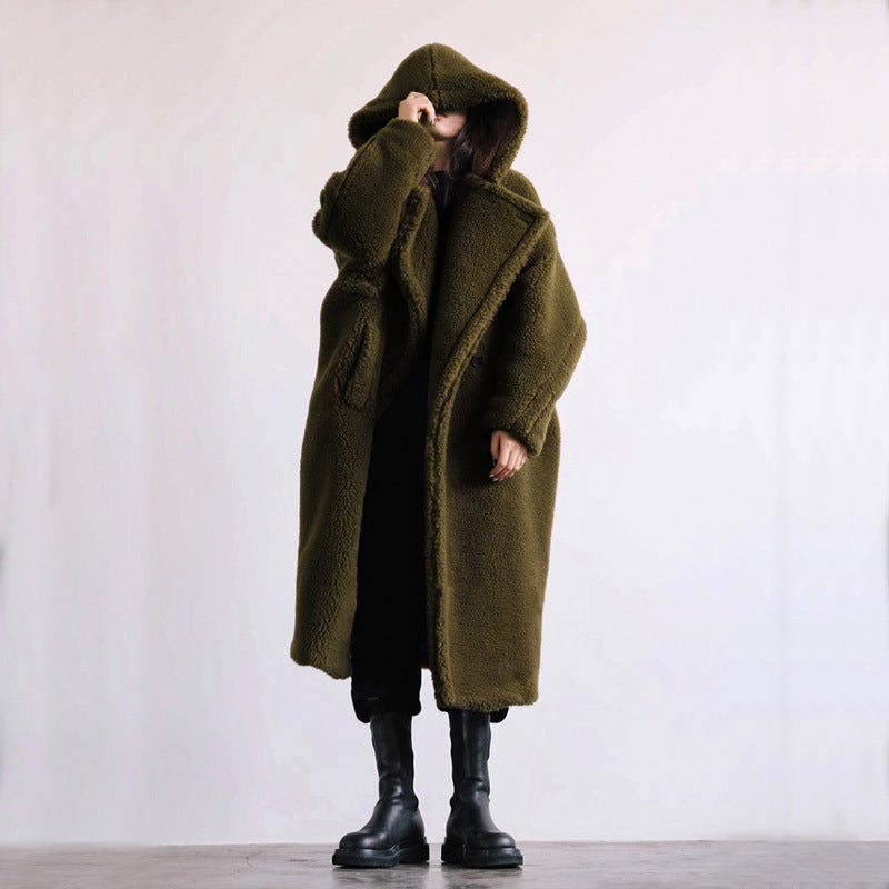 Autumn And Winter Casual Faux Fur Coat Women&