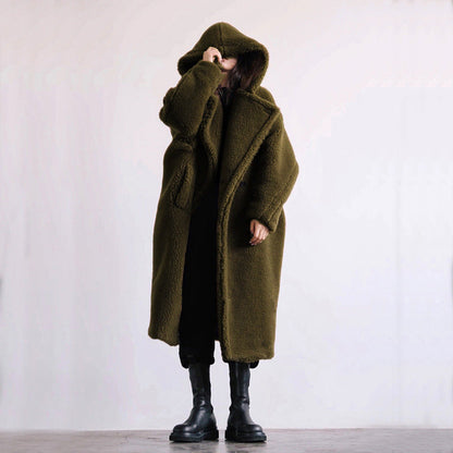 Autumn And Winter Casual Faux Fur Coat Women&