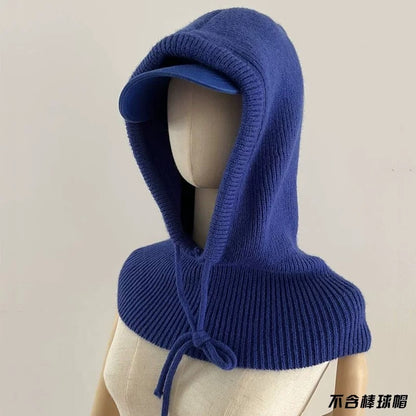 Autumn And Winter Knitting Scarf Integrated Sleeve Cap Limorista