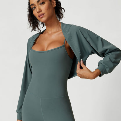 Small Shawl Sports Yoga Sun Protection Top Limorista
