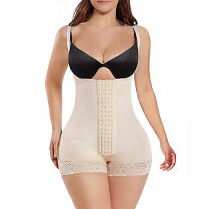 7206 Four-breasted Mesh Tummy Control Body Suit Limorista