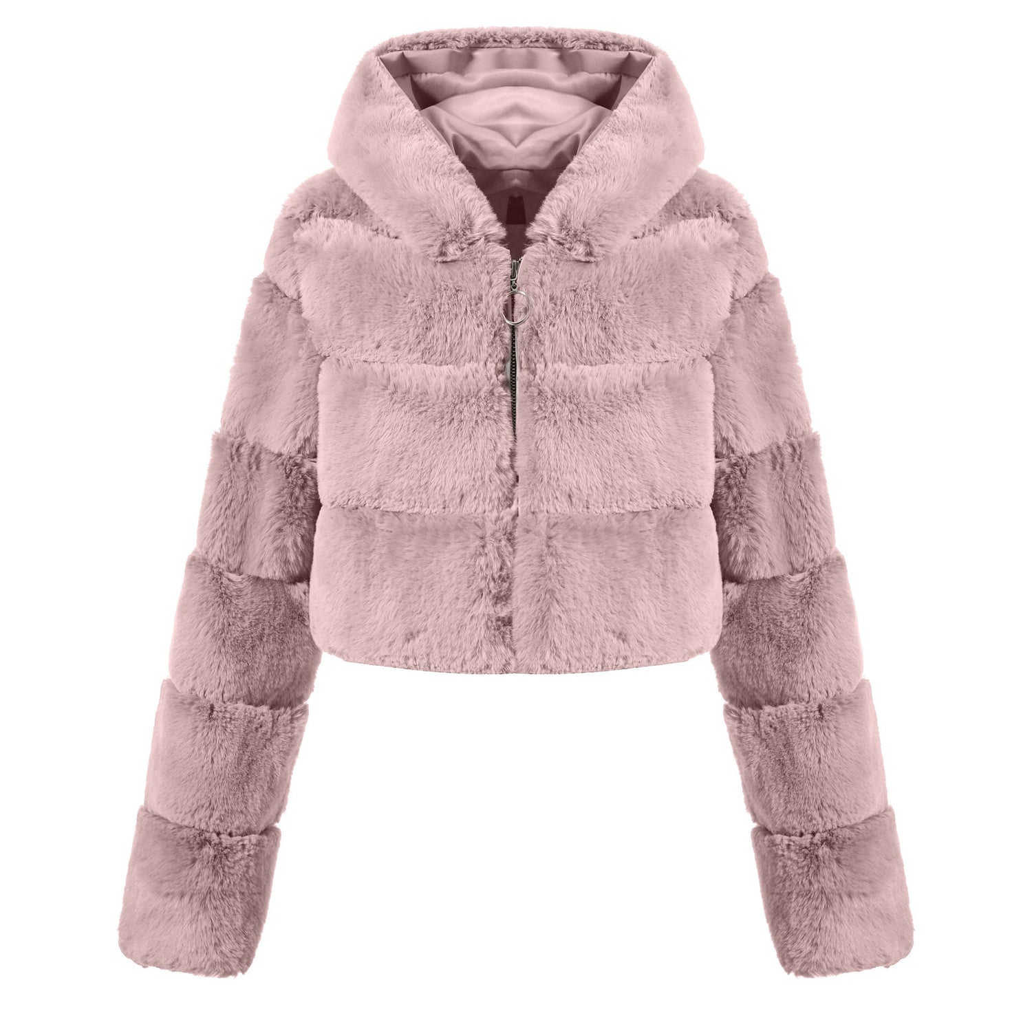 Solid Color Faux Fur Coat Jacket Fashion Limorista