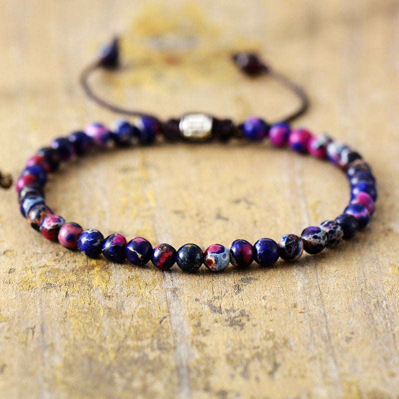 Simple Natural Stone Beaded Bracelet Limorista