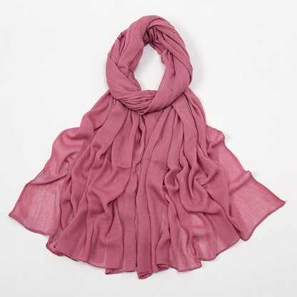 Curling Rayon Wrinkle Scarf Women&