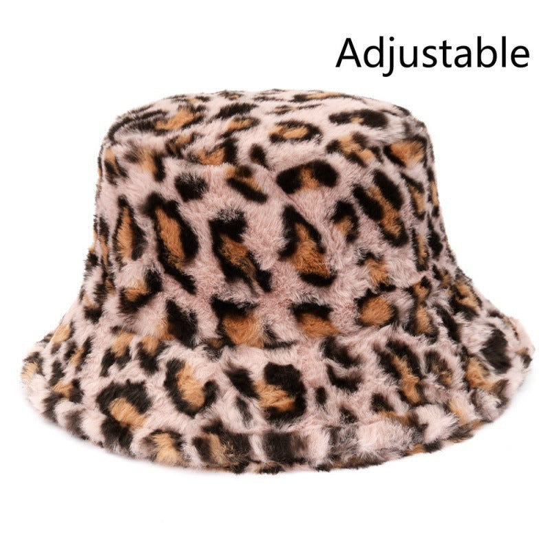 Cow Pattern Female Print Korean Fashion Plush Hat Limorista
