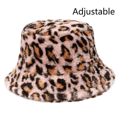 Cow Pattern Female Print Korean Fashion Plush Hat Limorista