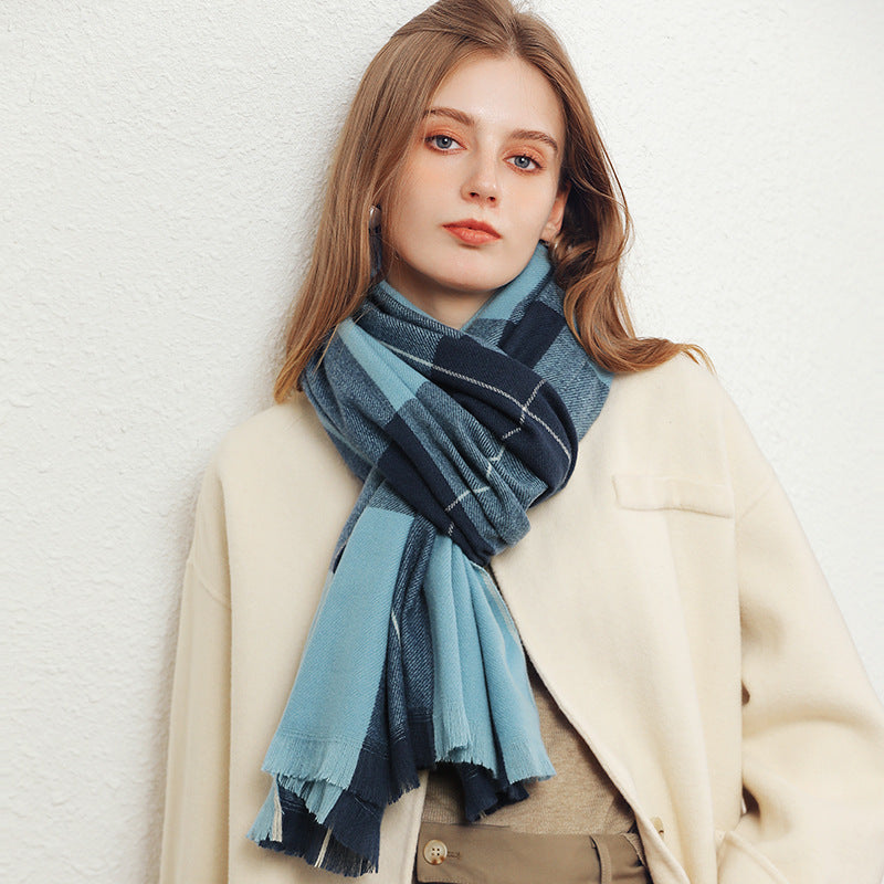 Winter Artificial Cashmere Shawl Women&