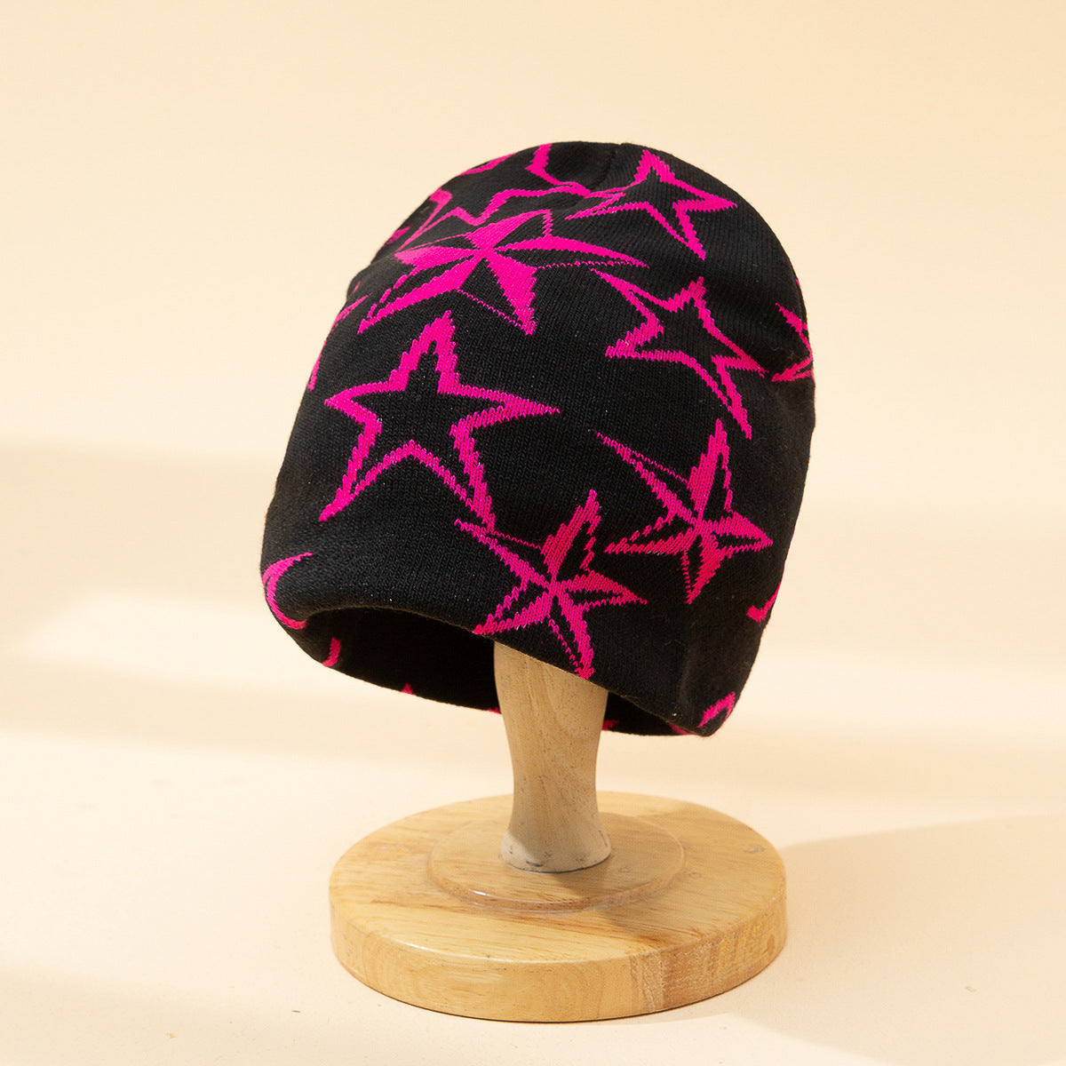 Warm Fashion Five-pointed Star Jacquard Woolen Knitted Hat Limorista