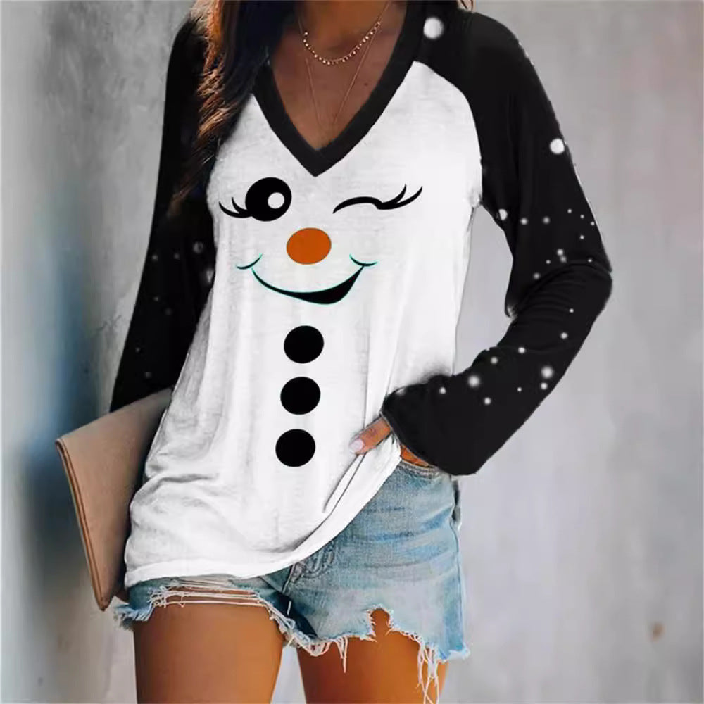 Limorista - Gradient Color Color Matching Casual Long Sleeve