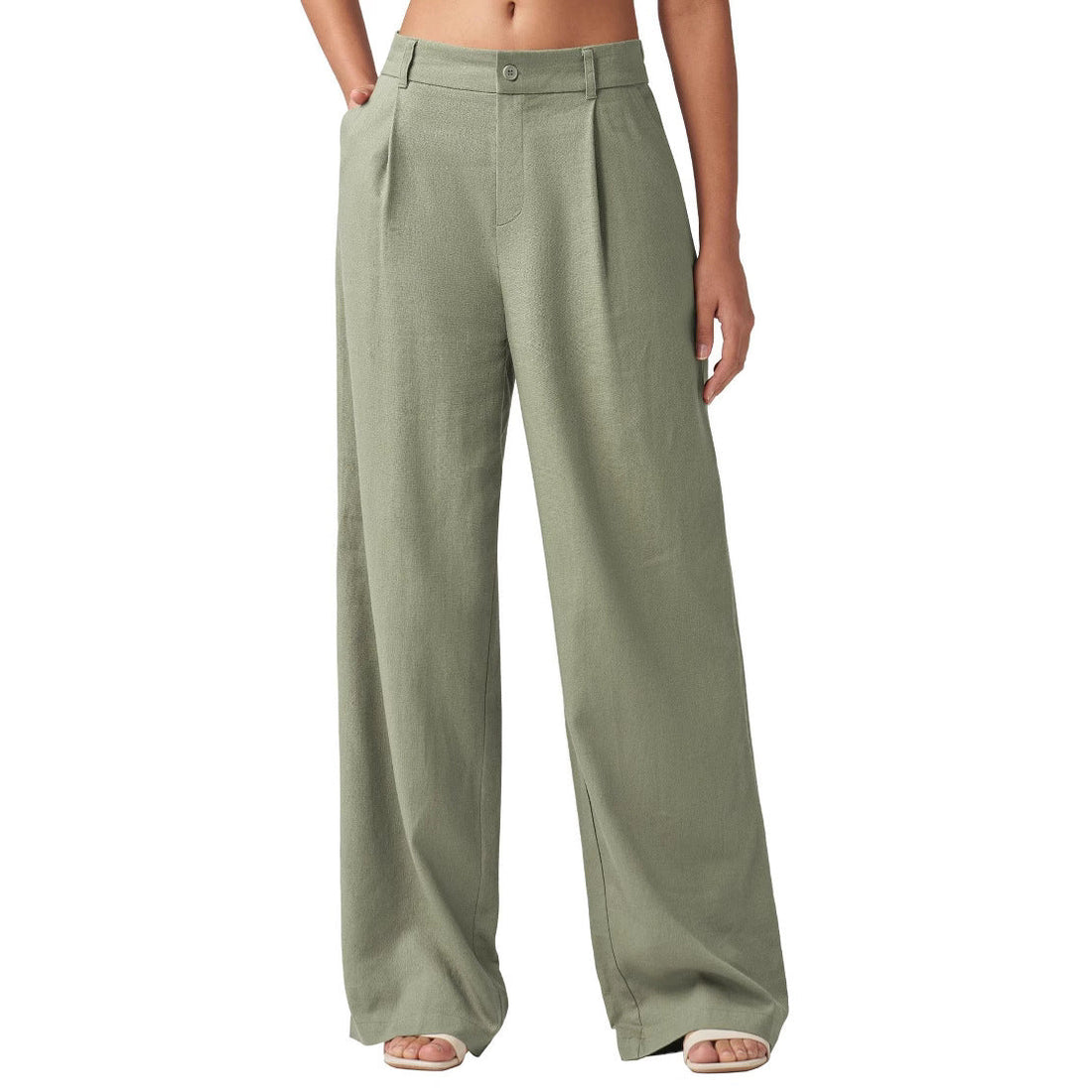 Loose Casual And Comfortable Pocket Straight-leg Pants Limorista