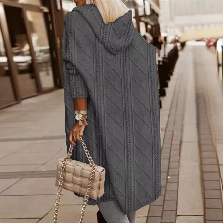 Fashion Solid Color Knitted Coat Limorista