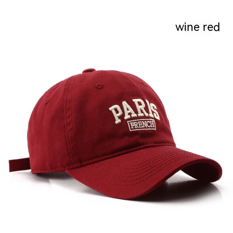 Personalized Washed Letter Embroidered Duckbill Hat Limorista