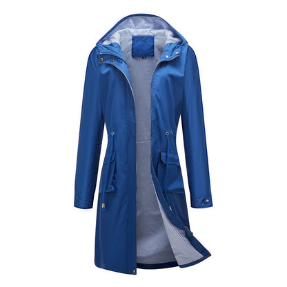 Long Casual Windbreaker Women&