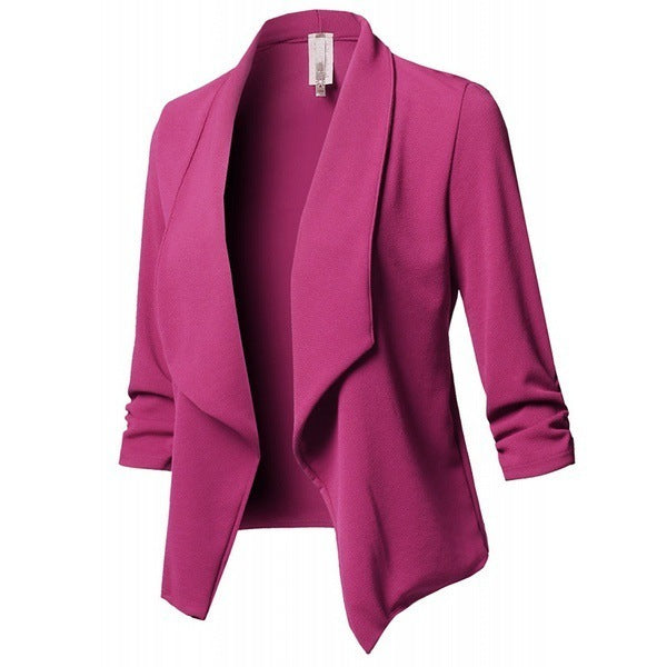 Pleated Solid Color Suit Limorista