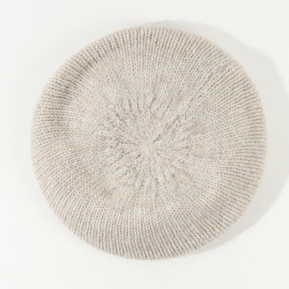 Soft Glutinous Mohair Knitted Plush Knitted Hat Limorista