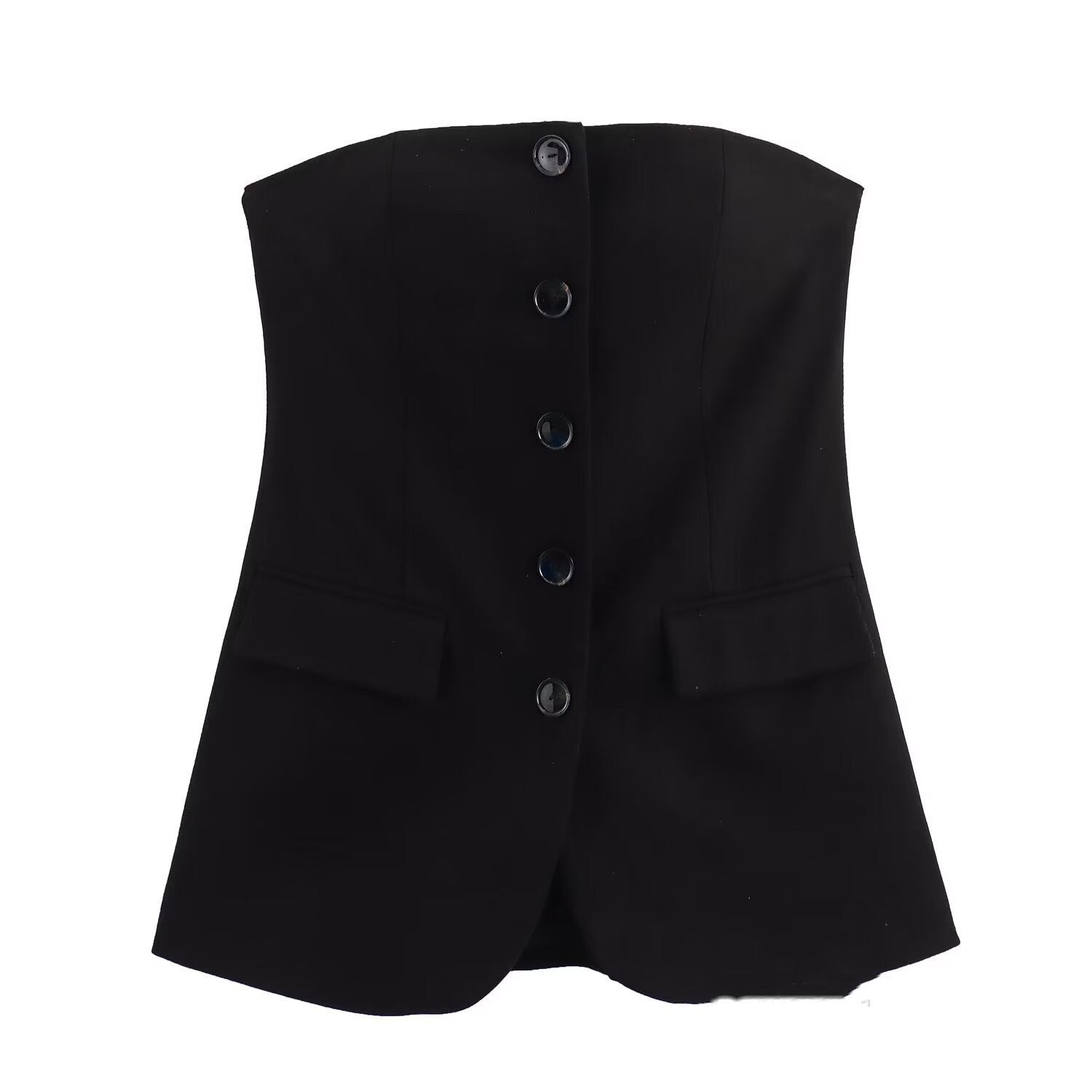 Casual Style Versatile Trim Vest Top Limorista