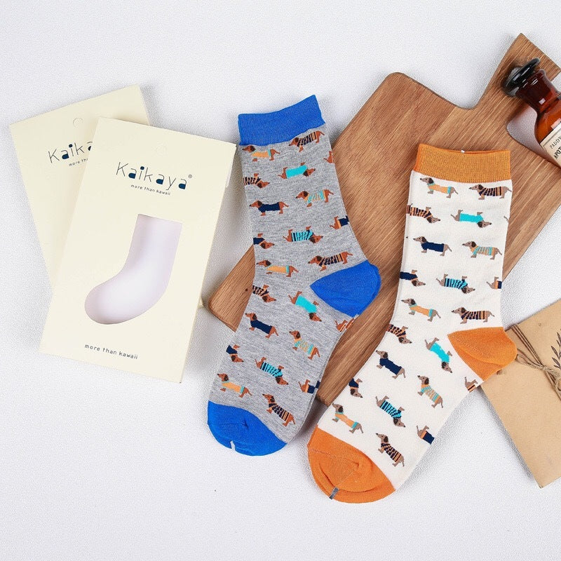 Animal life series men and women cotton neutral socks Limorista
