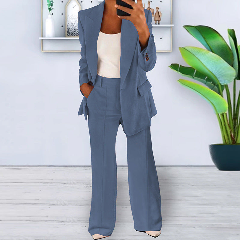 Lapel Slim-fit Cardigan Graceful Suit Jacket Limorista