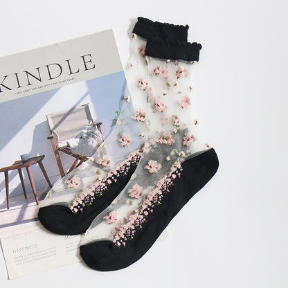 Jacquard crystal socks Limorista