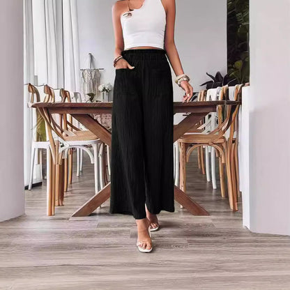 Casual Loose-fitting Wide-leg Slim-fit Trousers Limorista