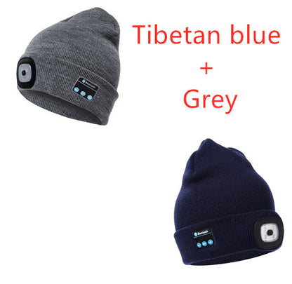 Bluetooth LED Hat Wireless Smart Headset Headphone Limorista