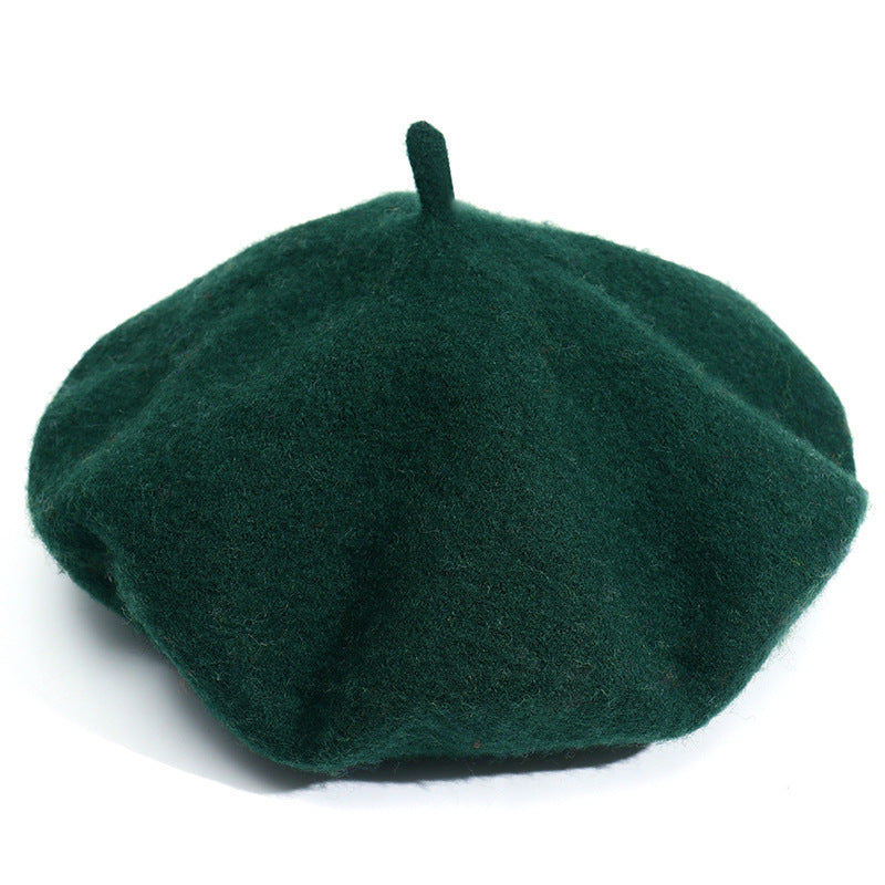 Artistic Wool Candy Color Painter Cap Fashionable Warm Hat Limorista