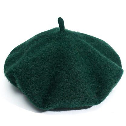 Artistic Wool Candy Color Painter Cap Fashionable Warm Hat Limorista