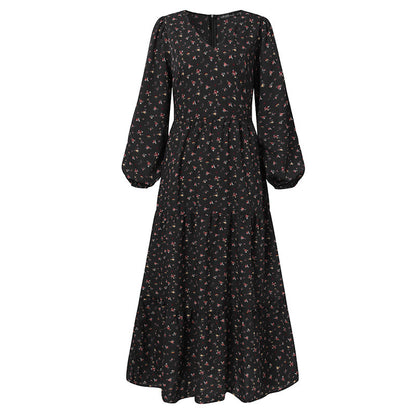 Ruffled Fashion Casual Floral Plus Size Dress Limorista
