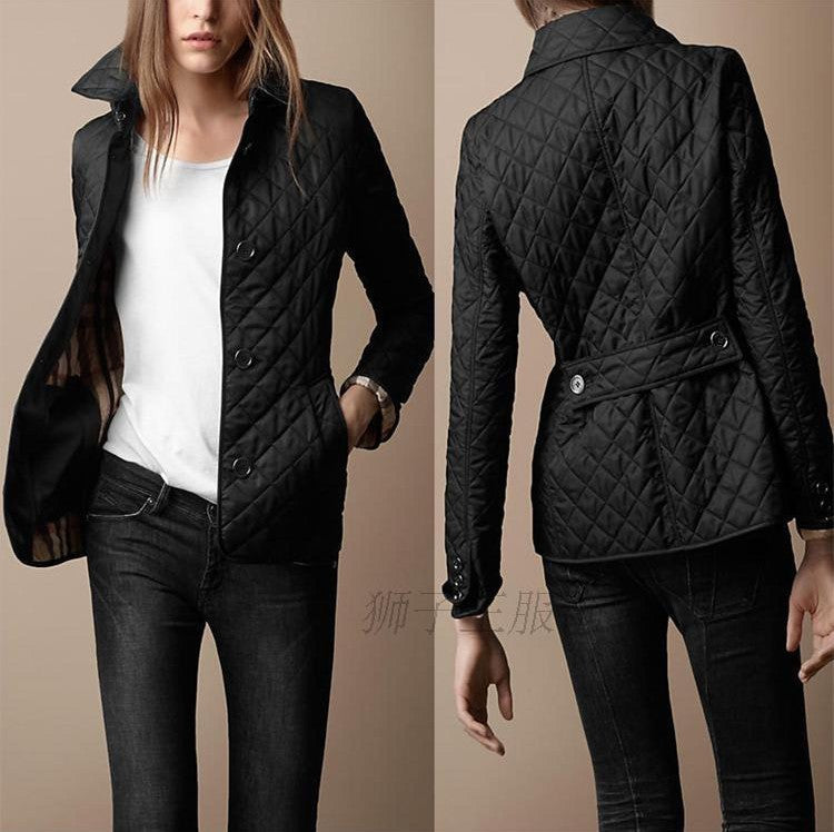 Fashionable Elegant Lapel Cotton-padded Jacket Limorista