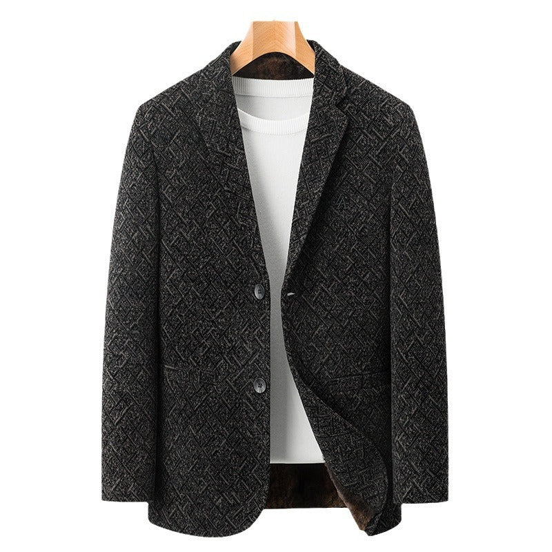 Chenille Casual Simple Suit Jacket For Men Limorista