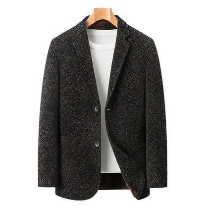 Chenille Casual Simple Suit Jacket For Men Limorista
