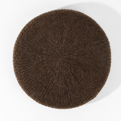 Soft Glutinous Mohair Knitted Plush Knitted Hat Limorista