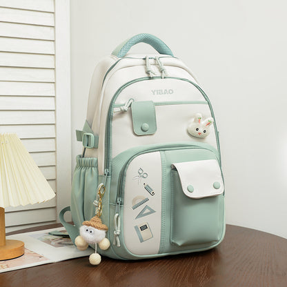 Large Capacity Fashion Color Contrast Stitching Korean Style Western Style Casual Bag Limorista
