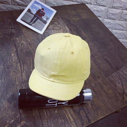 Retro Solid Color POW Hat Spring Short Brim Baseball Cap Male Mechanic Repair Cap Limorista