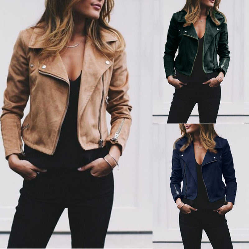 European And American Solid Color Women&