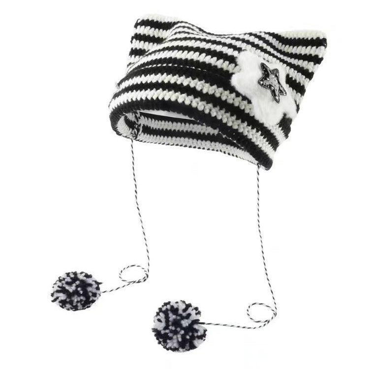 Korean Cute Thermal Head Cover Woolen Cap Limorista