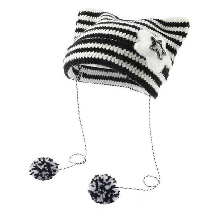 Korean Cute Thermal Head Cover Woolen Cap Limorista