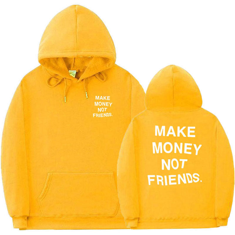 Letter printed Hoodie men&