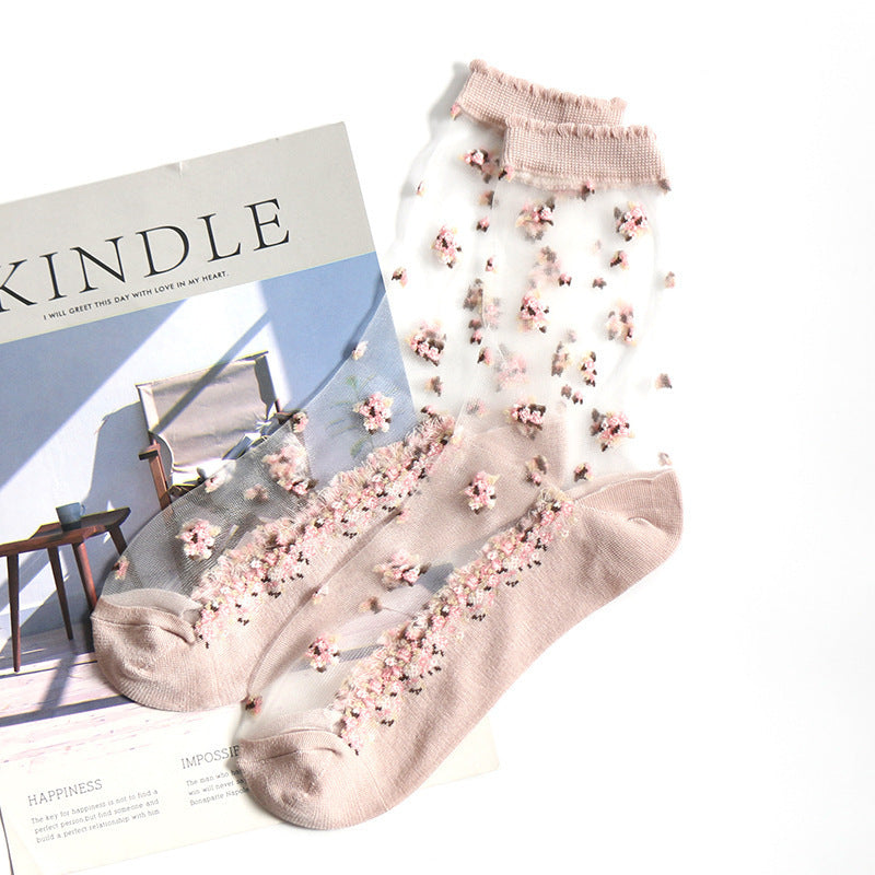 Jacquard crystal socks Limorista