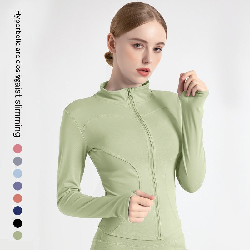 Outer Wear Long Sleeve Quick-drying Skinny Yoga Clothes Slim Fit Slimming Fitness Running Yoga Sports Jacket Limorista