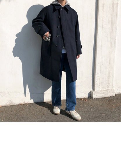 British Style Trench Coat Woolen Cloth Limorista