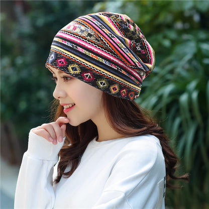 Head Ethnic Wind Series Korean Cashew Flower Bun Head Hat Limorista