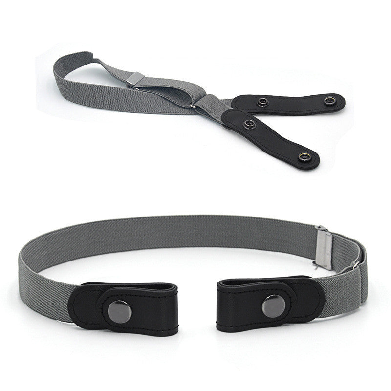 Jeans Belt Seamless Elastic Without Buckle All-match Lazy Belt Limorista