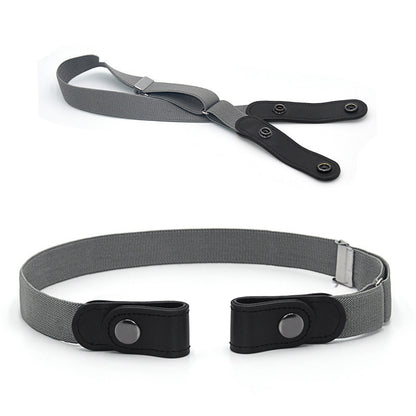 Jeans Belt Seamless Elastic Without Buckle All-match Lazy Belt Limorista