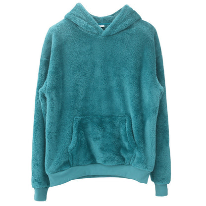 Double-sided Velvet Hooded Sweater Men&