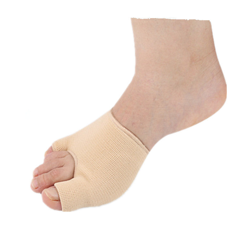 Forefoot Pad Silicone Belt Cloth U-shaped Pain Relief Three-hole Hallux Valgus Correction Big Toe Care Set Limorista